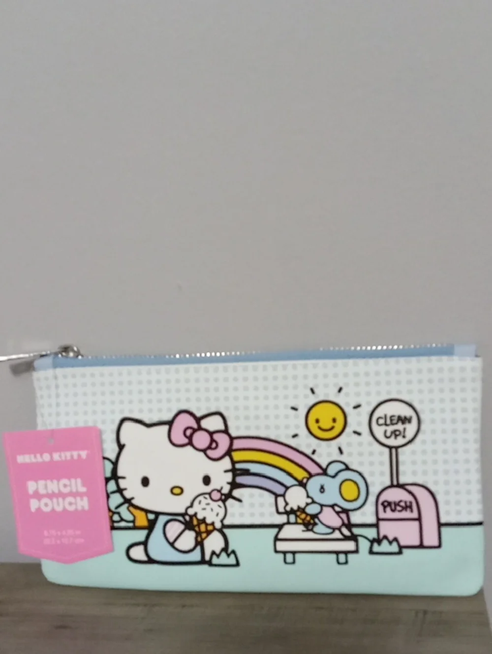 Hello Kitty Mint & Pink Pencil Pouch